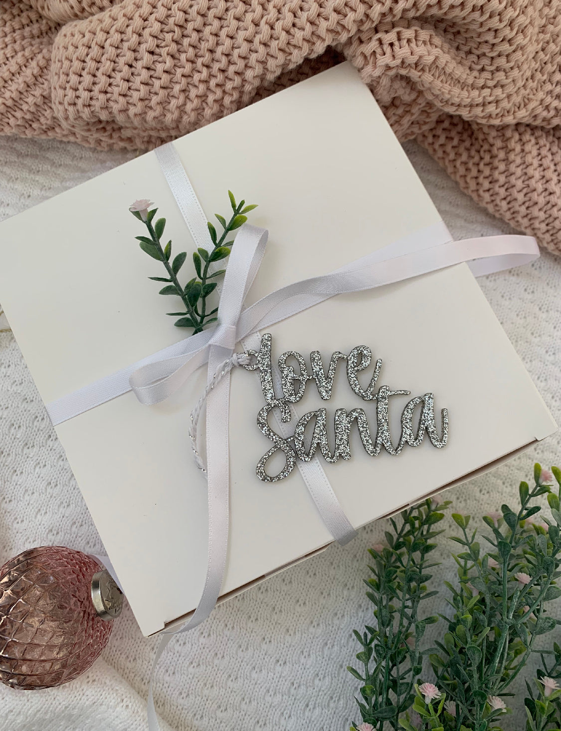 Love Santa gift tag, Christmas gift tag