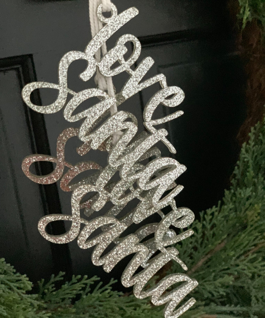 Love Santa gift tag, Christmas gift tag